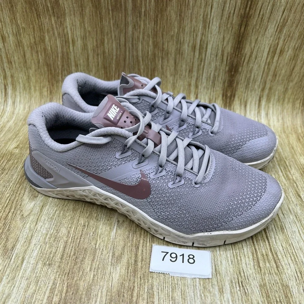 Nike Metcon 4 Women's Size 8.5‎ Gray Sneakers Training Shoes AH8804-002